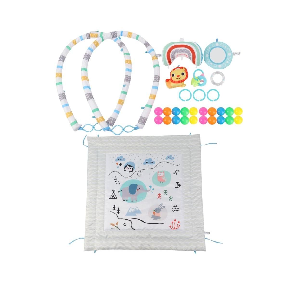 MILLY MALLY Tapis éducatif 2-en-1 TinyMini Amusement à la montagne