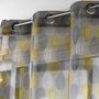 Voir la diapositive 3 : Paris Prix Rideau Voilage  Palpito  140x240cm Anthracite & Jaune