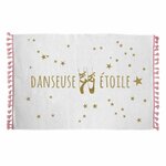 Paris Prix Tapis Enfant  Danseuse Étoile  50x80cm Blanc