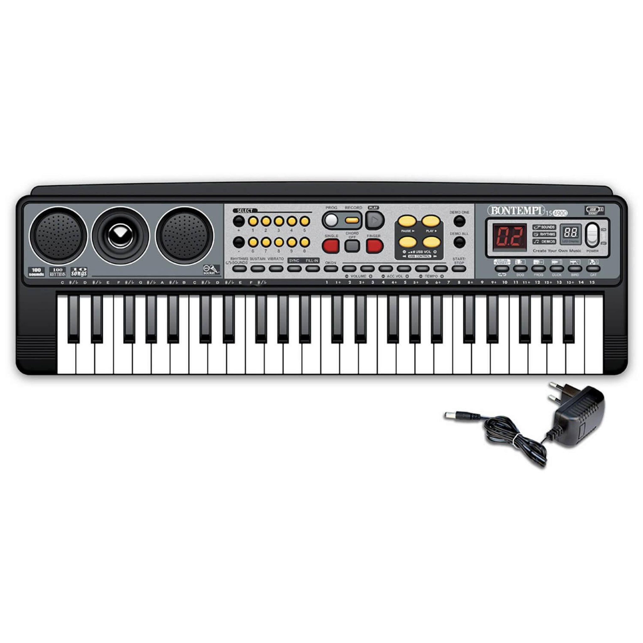 Voir la diapositive 1 : Bontempi Clavier numérique 49 touches