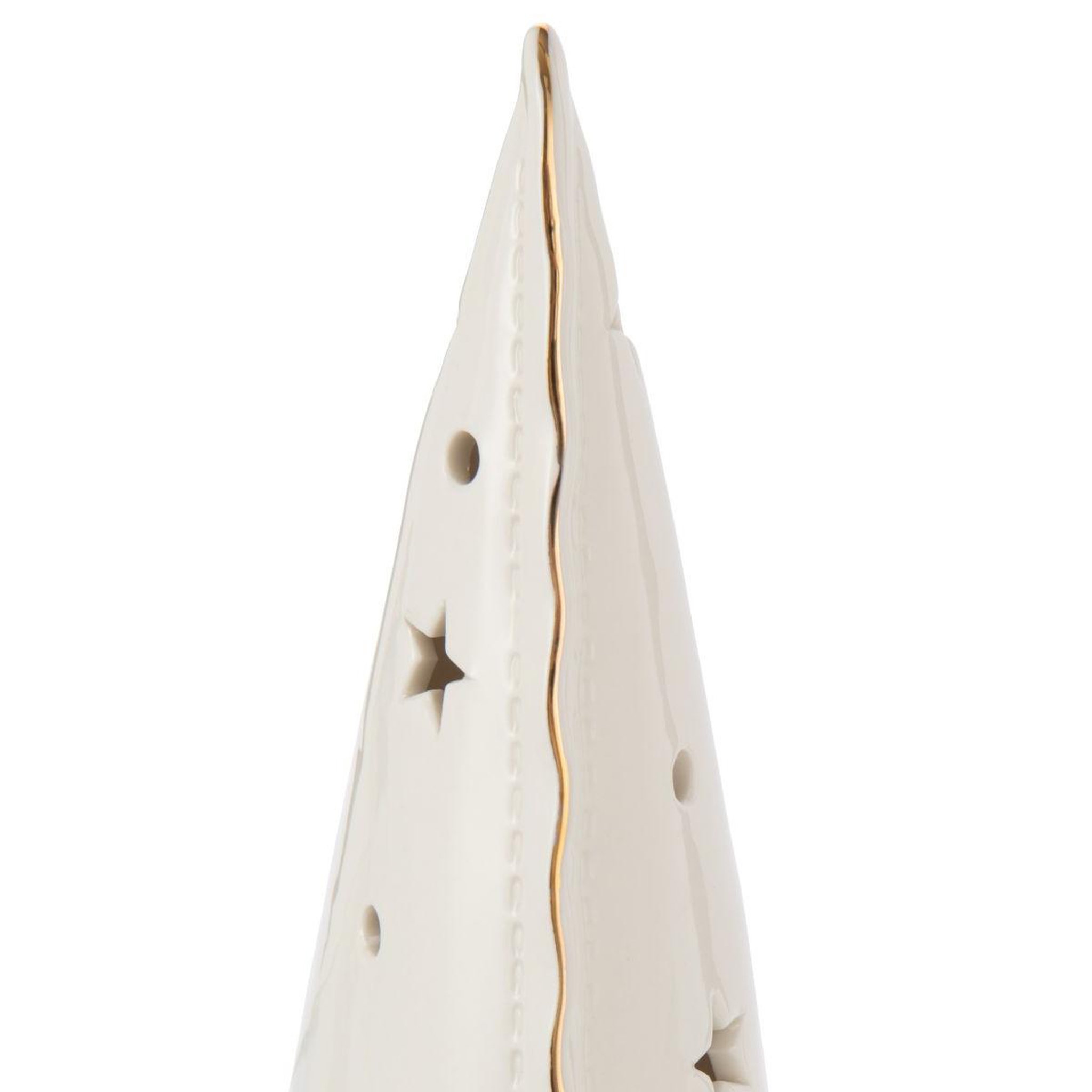 Voir la diapositive 4 : J-LINE Lot de 3 Sapins à LED  Étoiles  26cm Blanc