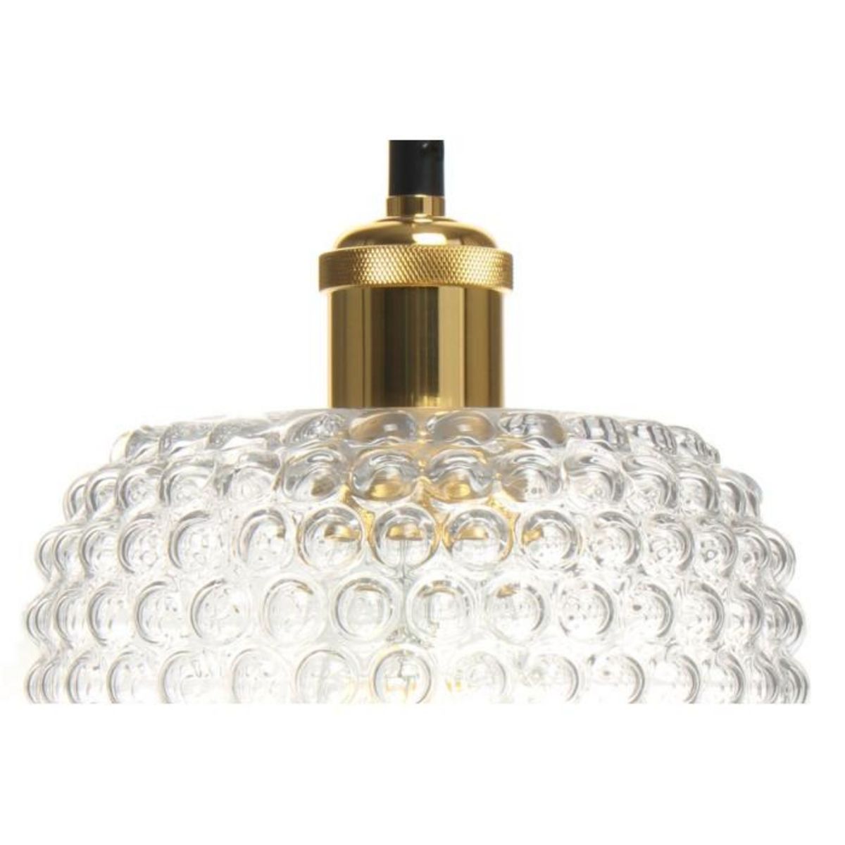 Paris Prix Lampe Suspension en Verre  Irène  27cm Transparent