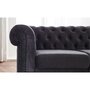 Voir la diapositive 3 : LISA DESIGN William - canapé chesterfield - 3 places - en velours