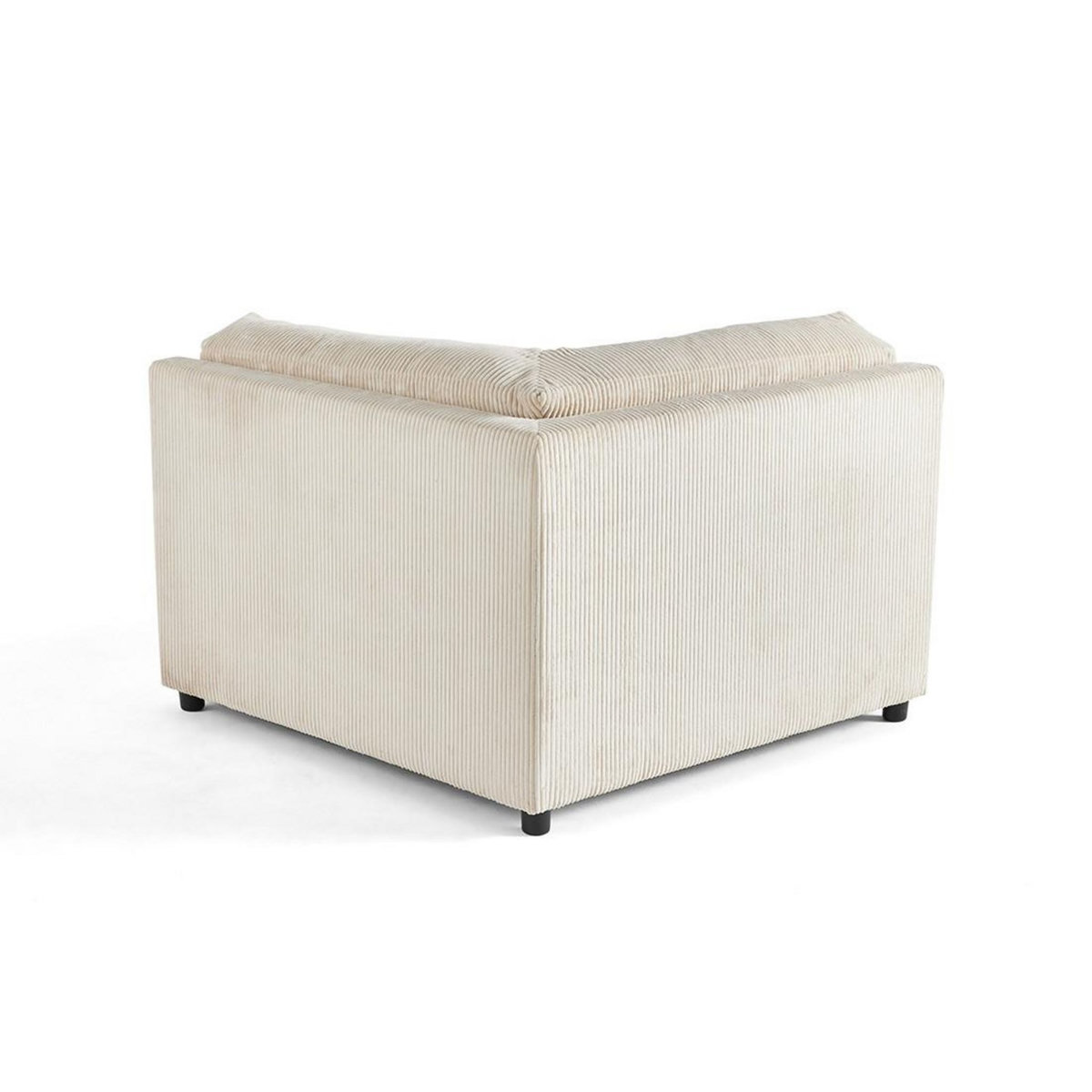 LISA DESIGN Garance - module d'assise d'angle réversible - en velours côtelé