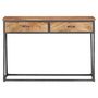 Voir la diapositive 2 : VIDAXL Table console 110x35x75 cm Bois d'acacia massif