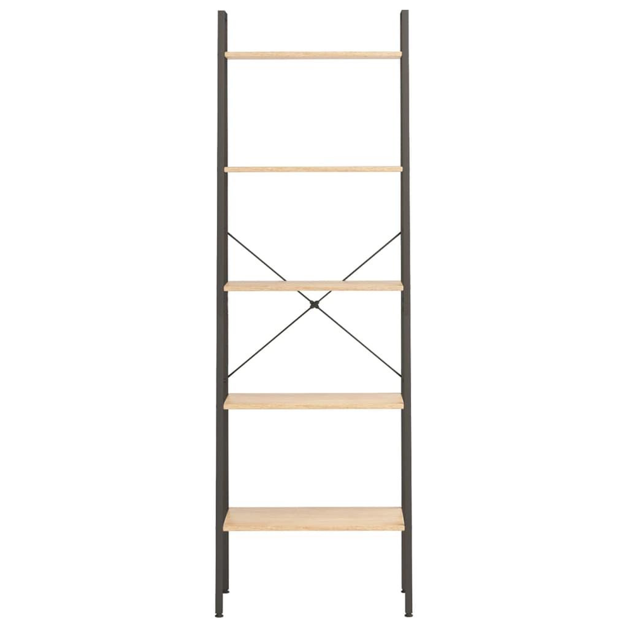 Voir la diapositive 3 : VIDAXL Etagere sur pied 5 niveaux Marron clair et noir 56x35x174 cm