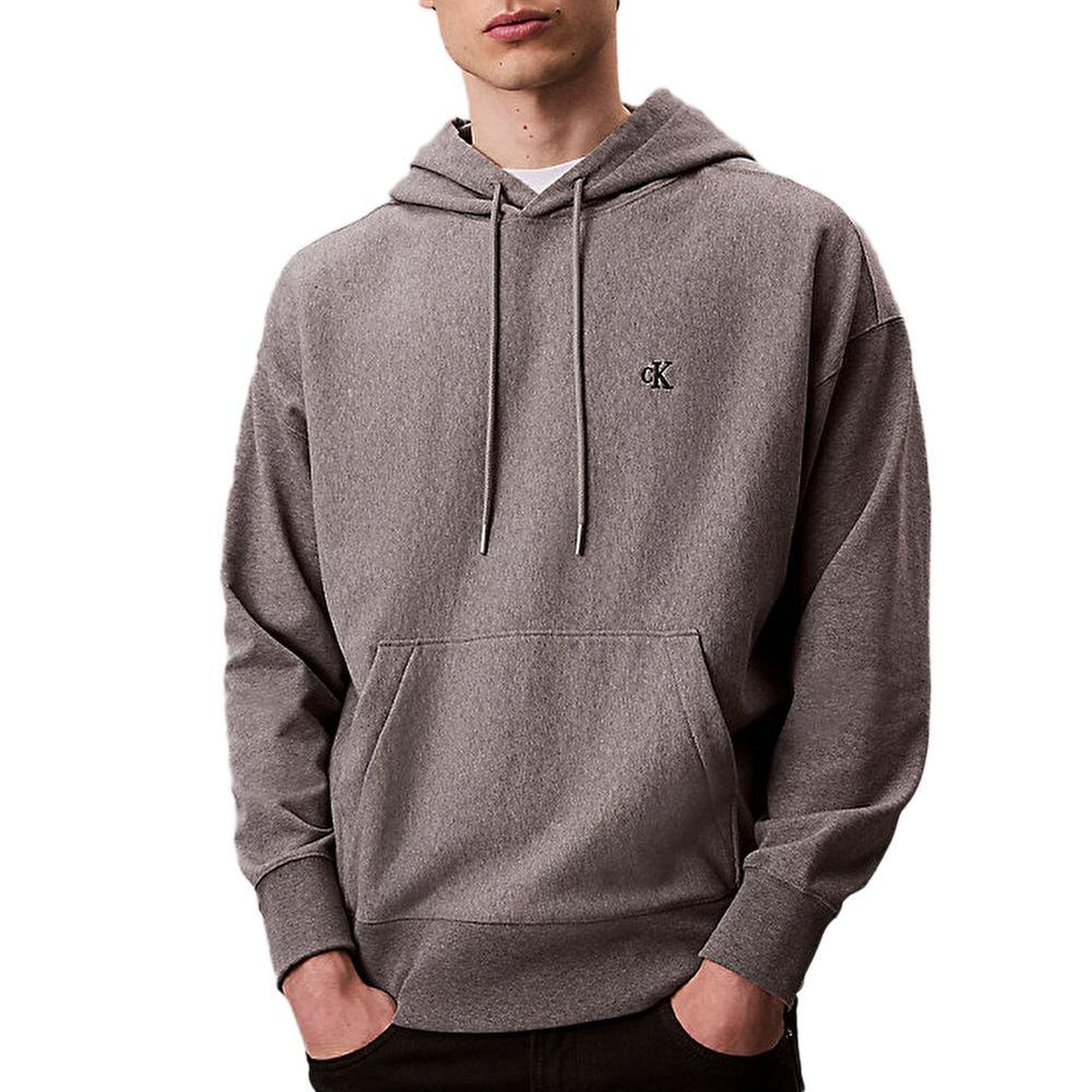 CALVIN KLEIN JEANS Sweat à Capuche Gris Homme Calvin Klein Jeans Premium Terry. Coloris disponibles : Gris