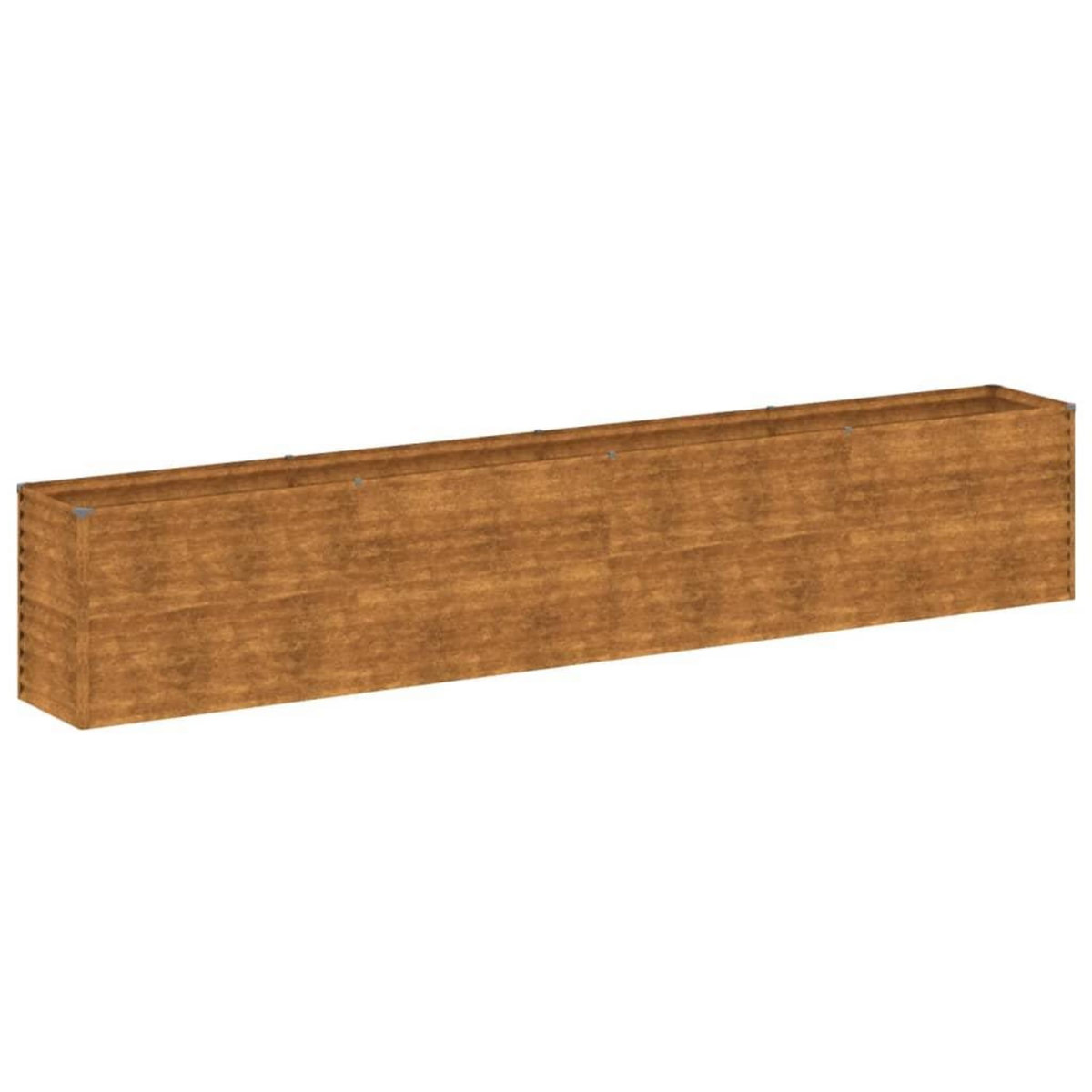 VIDAXL Lit sureleve de jardin 385x50x69 cm acier corten