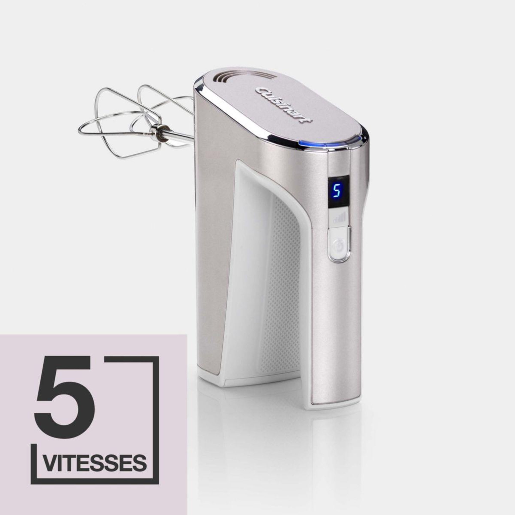 Voir la diapositive 4 : Cuisinart Batteur RHM100E Sans Fil Argent
