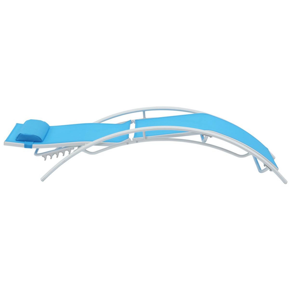 Habitat et Jardin Bain de soleil en aluminium  Beauty  - Phoenix - Bleu - Lot de 2