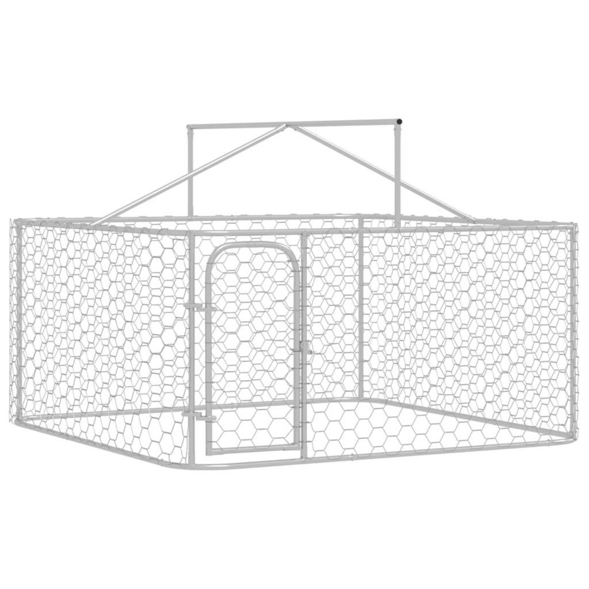 VIDAXL Chenil exterieur avec toit 200x200x150 cm