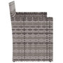 Voir la diapositive 5 : VIDAXL Banc de jardin avec coussins Gris 105 cm Resine tressee