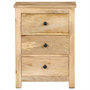 Voir la diapositive 2 : VIDAXL Table de chevet 45x35x60 cm Bois de manguier massif