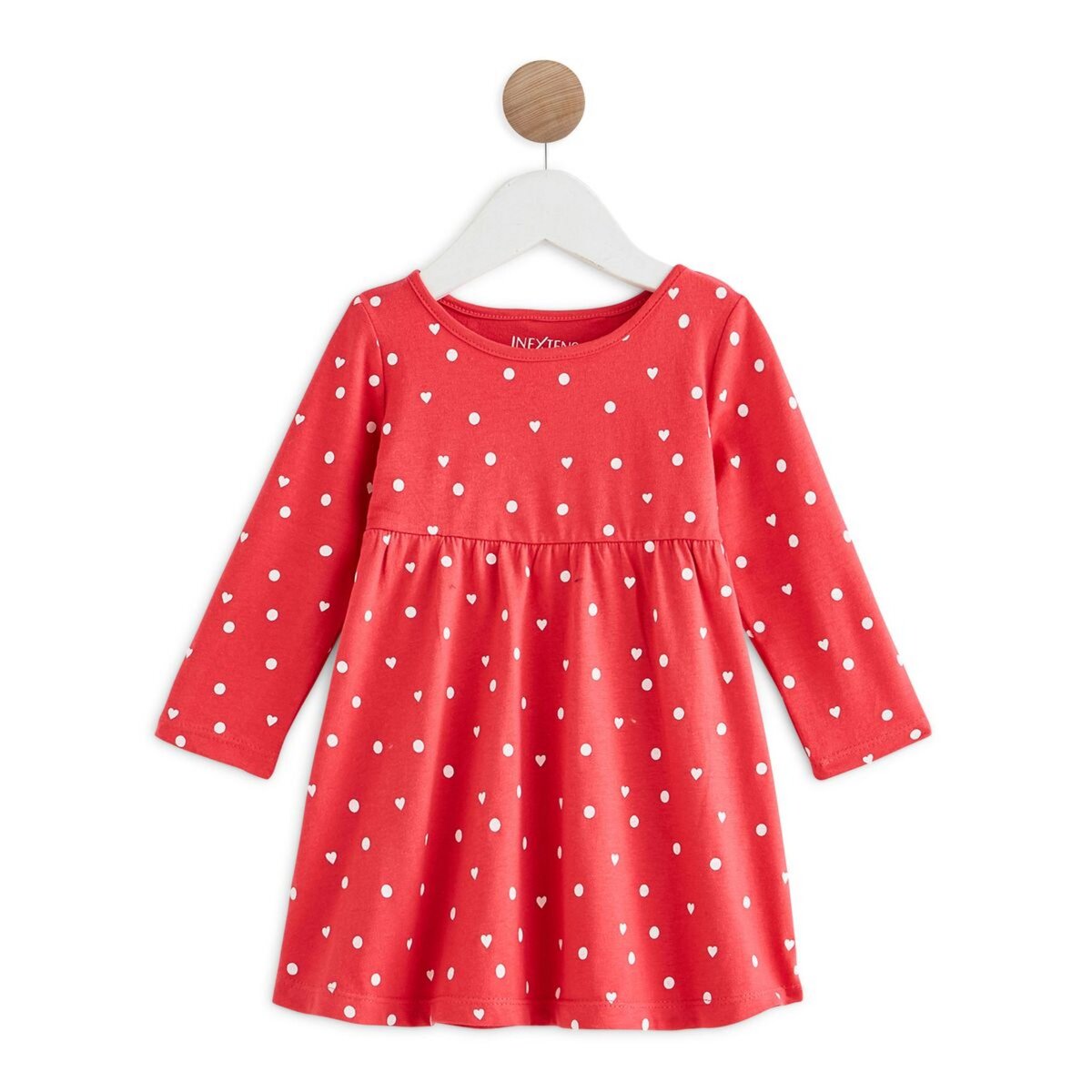 IN EXTENSO Robe jersey manches longues bébé fille
