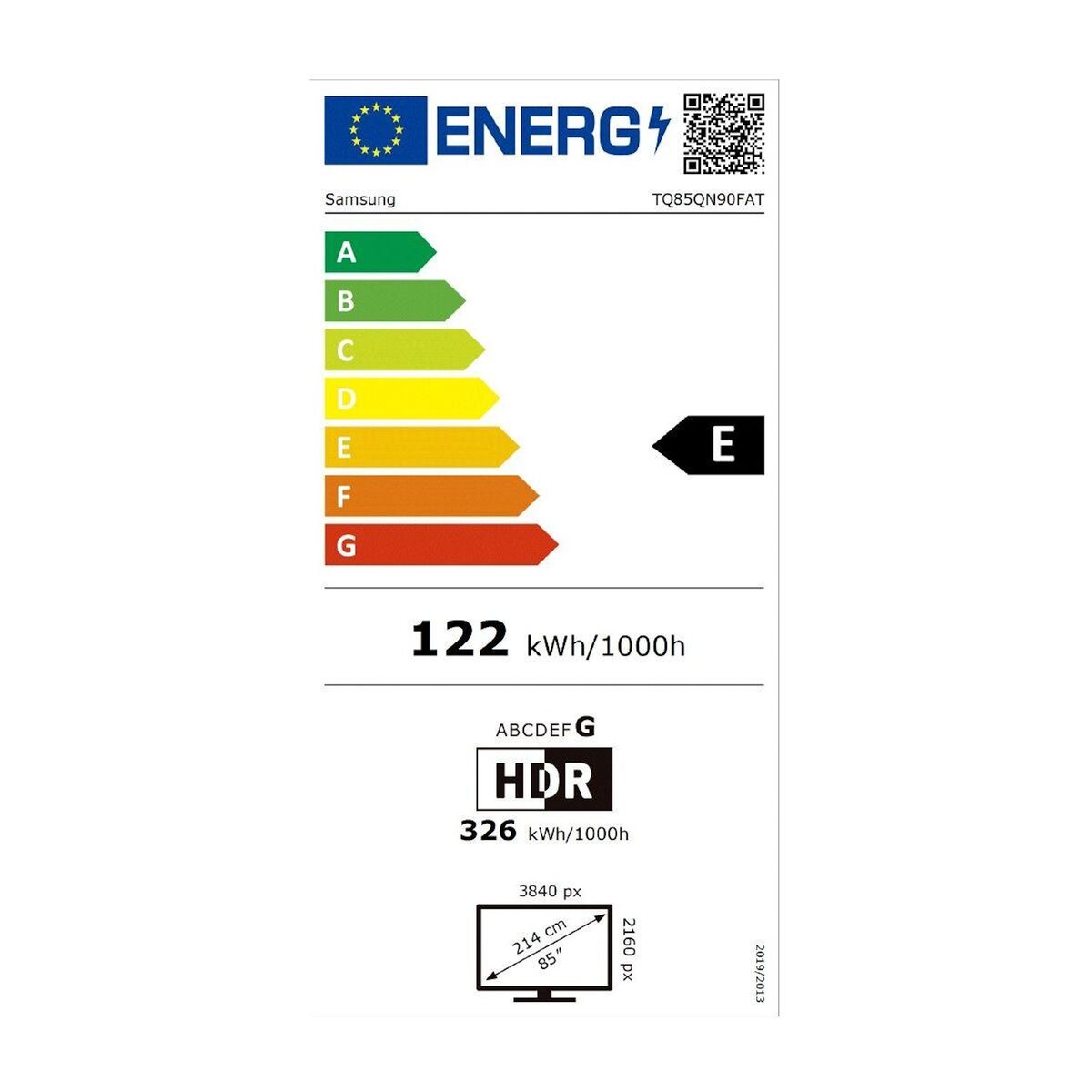 Samsung TV Mini Led NeoQLED TQ85QN90F 4K AI  2025