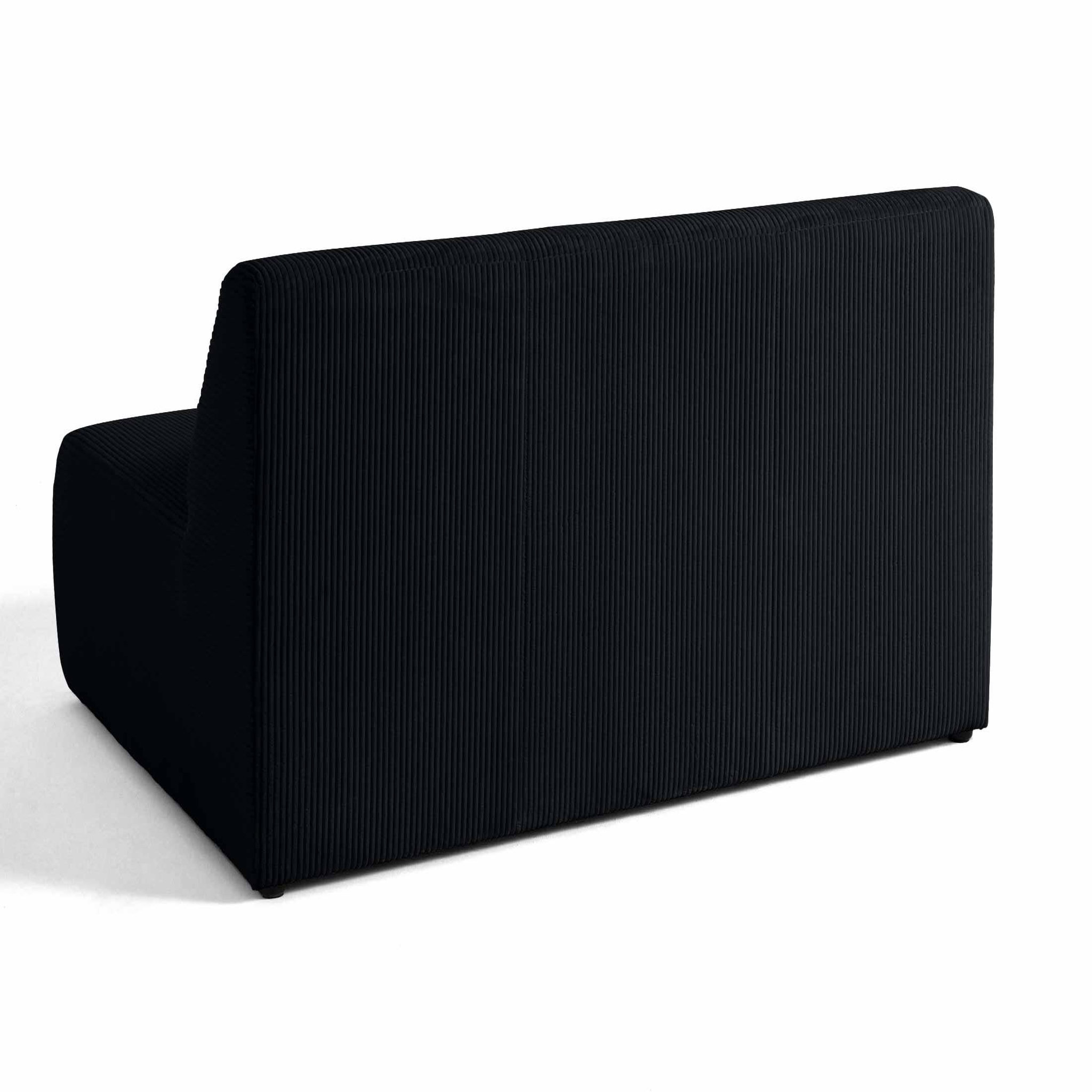 Voir la diapositive 4 : LISA DESIGN Onyx - canapé droit 2 places - en velours côtelé