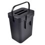 Voir la diapositive 2 : Paris Prix Poubelle de Compost Accrochable  Merle  5L Anthracite
