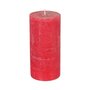  Bougie Cylindrique  Rustic  14cm Rouge