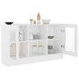 Voir la diapositive 4 : VIDAXL Armoire a vitrine Blanc 120x30,5x70 cm Bois d'ingenierie