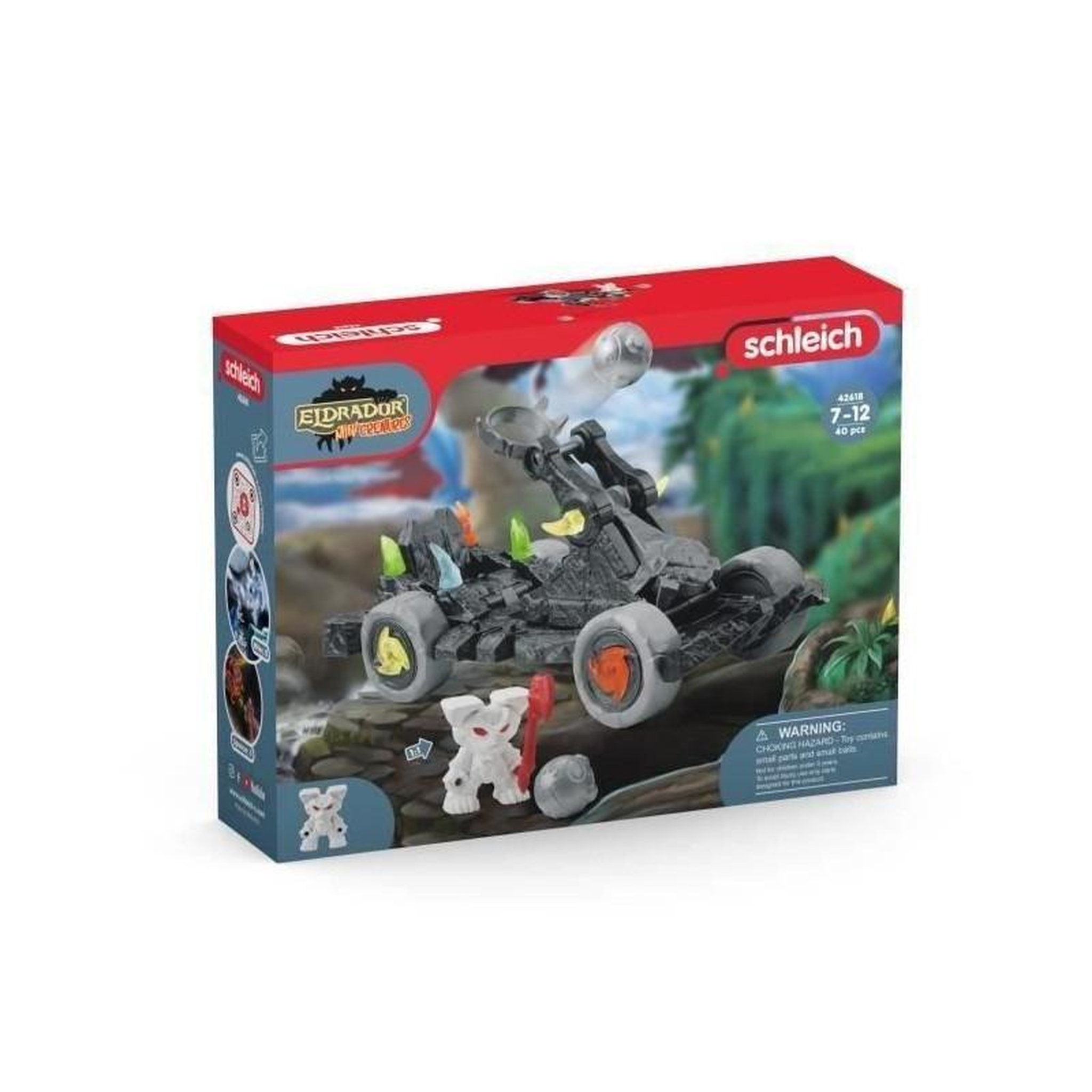 Schleich SCHLEICH - Catapulte avec Mini Creature - 42618 - Gamme Eldrador Mini Creatures