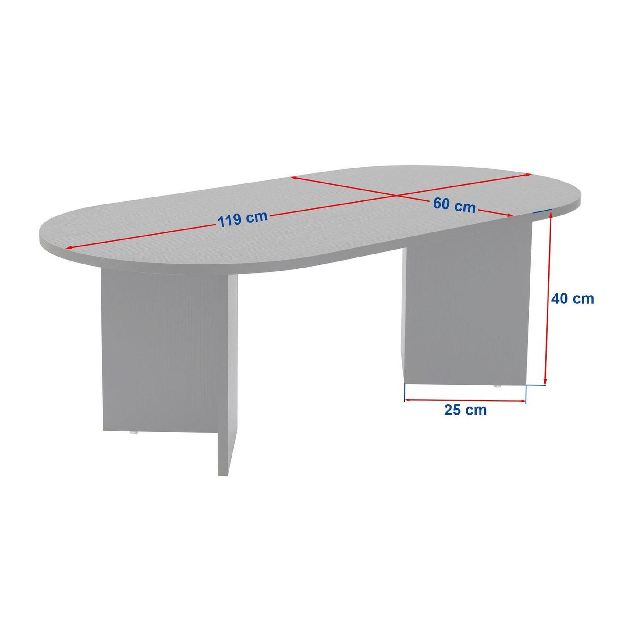 Voir la diapositive 3 : TOILINUX Table basse effet travertin sable - beige