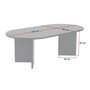 Voir la diapositive 3 : TOILINUX Table basse effet travertin SABLE - Beige