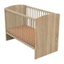 Voir la diapositive 3 : SAUTHON Chambre duo bébé - SAUTHON - Sam Chene doré - Lit bébé 120 x 60 cm et commode a langer