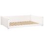 Voir la diapositive 2 : VIDAXL Lit pour chien Blanc 105,5x75,5x28 cm Bois de pin solide