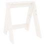 Voir la diapositive 4 : VIDAXL Tabourets lot de 2 blanc 40x40x45 cm bois massif de pin