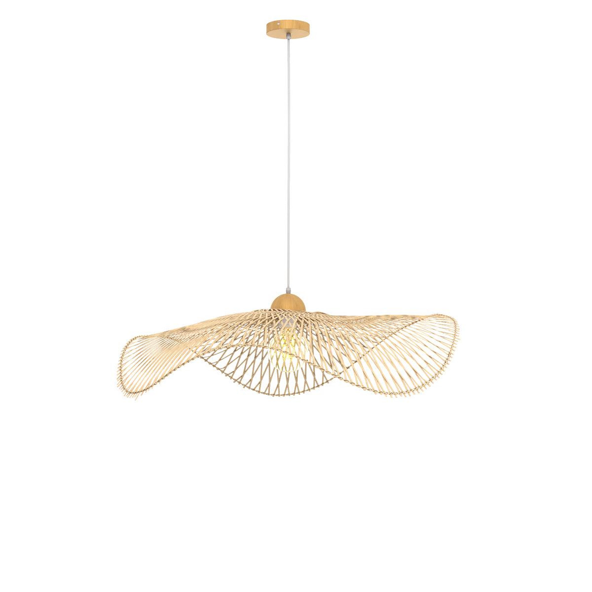 MAISON PAVANE Suspension D75 cm en bambou avec fil blanc-Jipi
