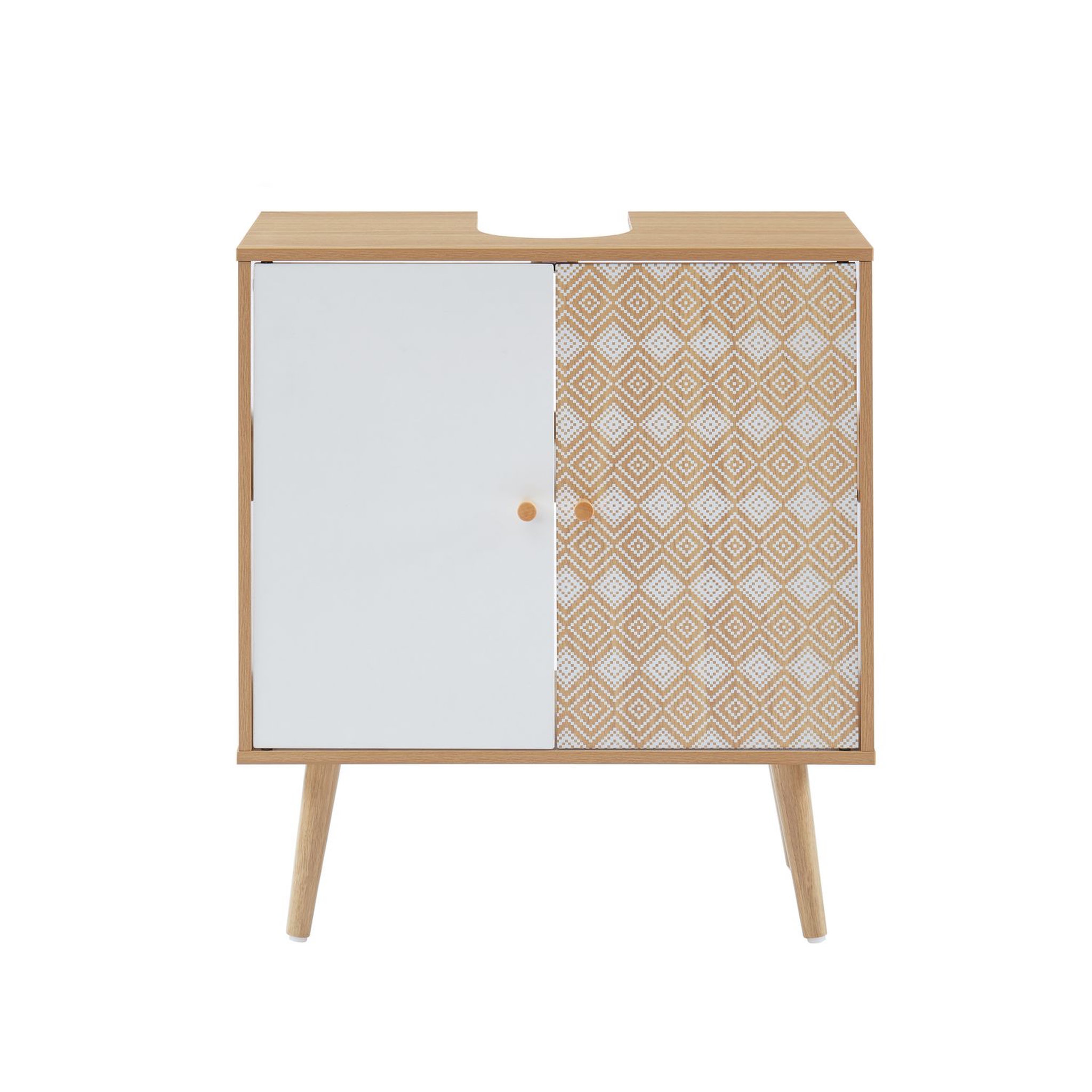 Voir la diapositive 4 : Meuble de salle de bain sous vasque L60cm LUCAS