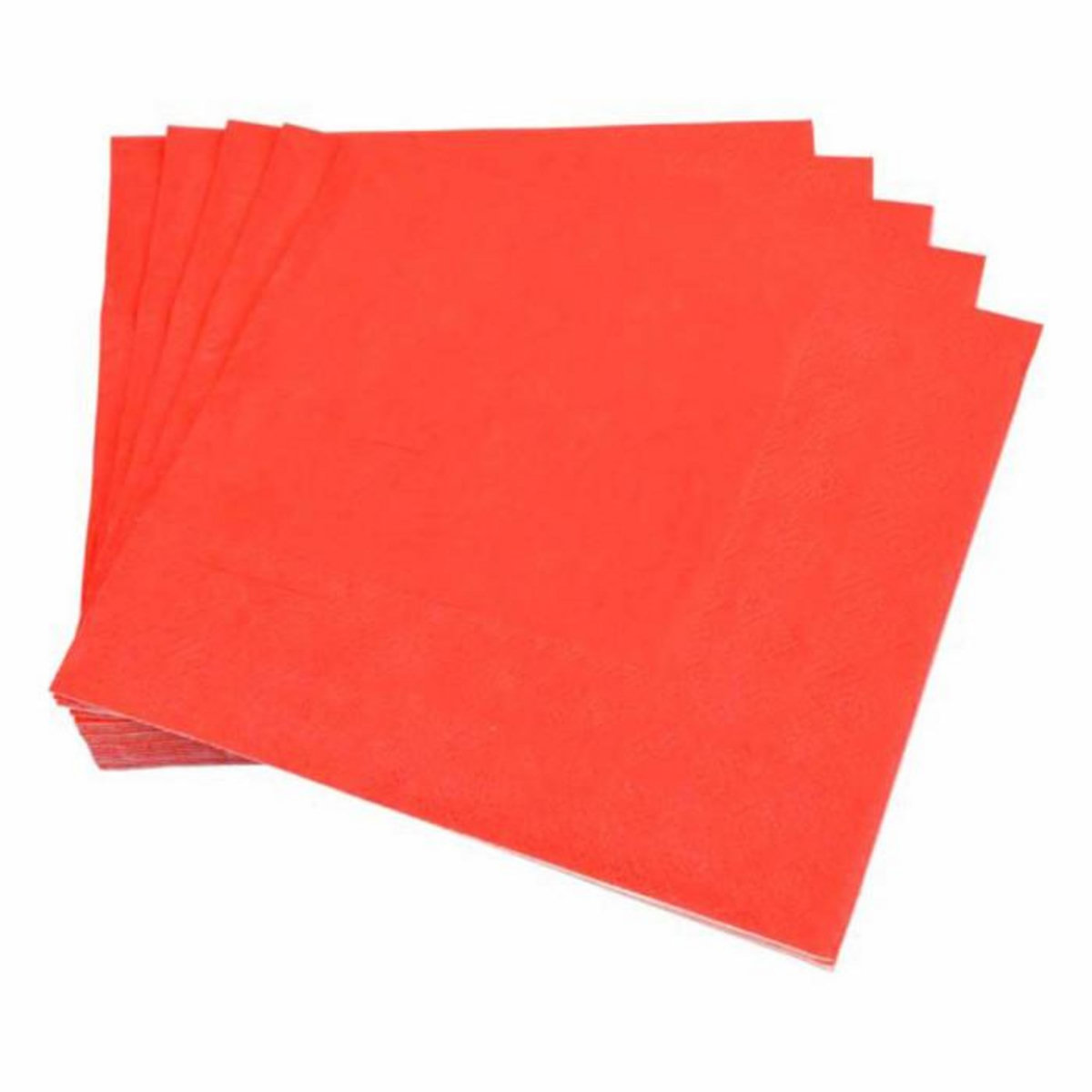 Paris Prix Lot de 20 Serviettes en Papier  Vitamine  33x33cm Rouge