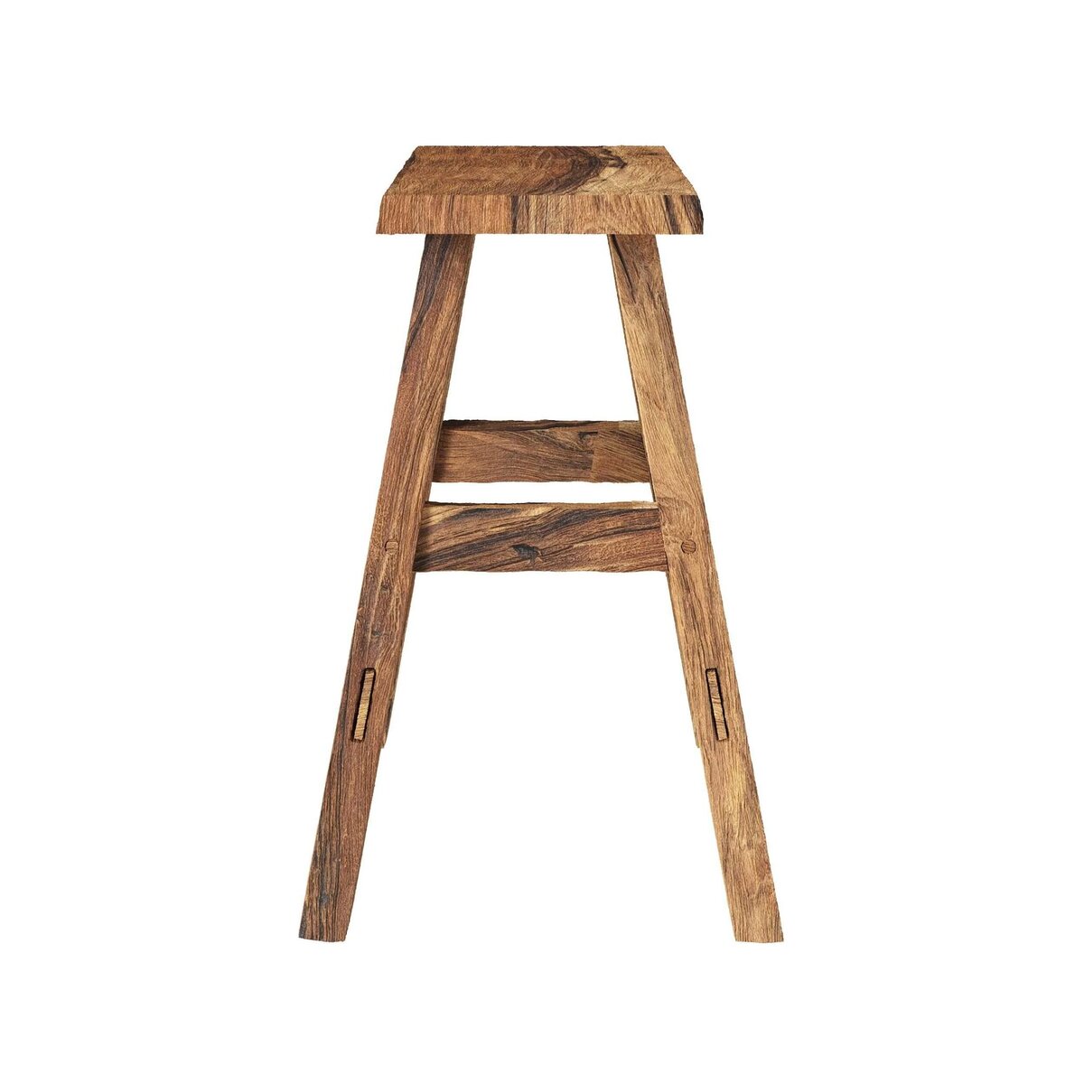 Rendez vous déco Tabouret en bois de teck recyclé H45 cm-Bob