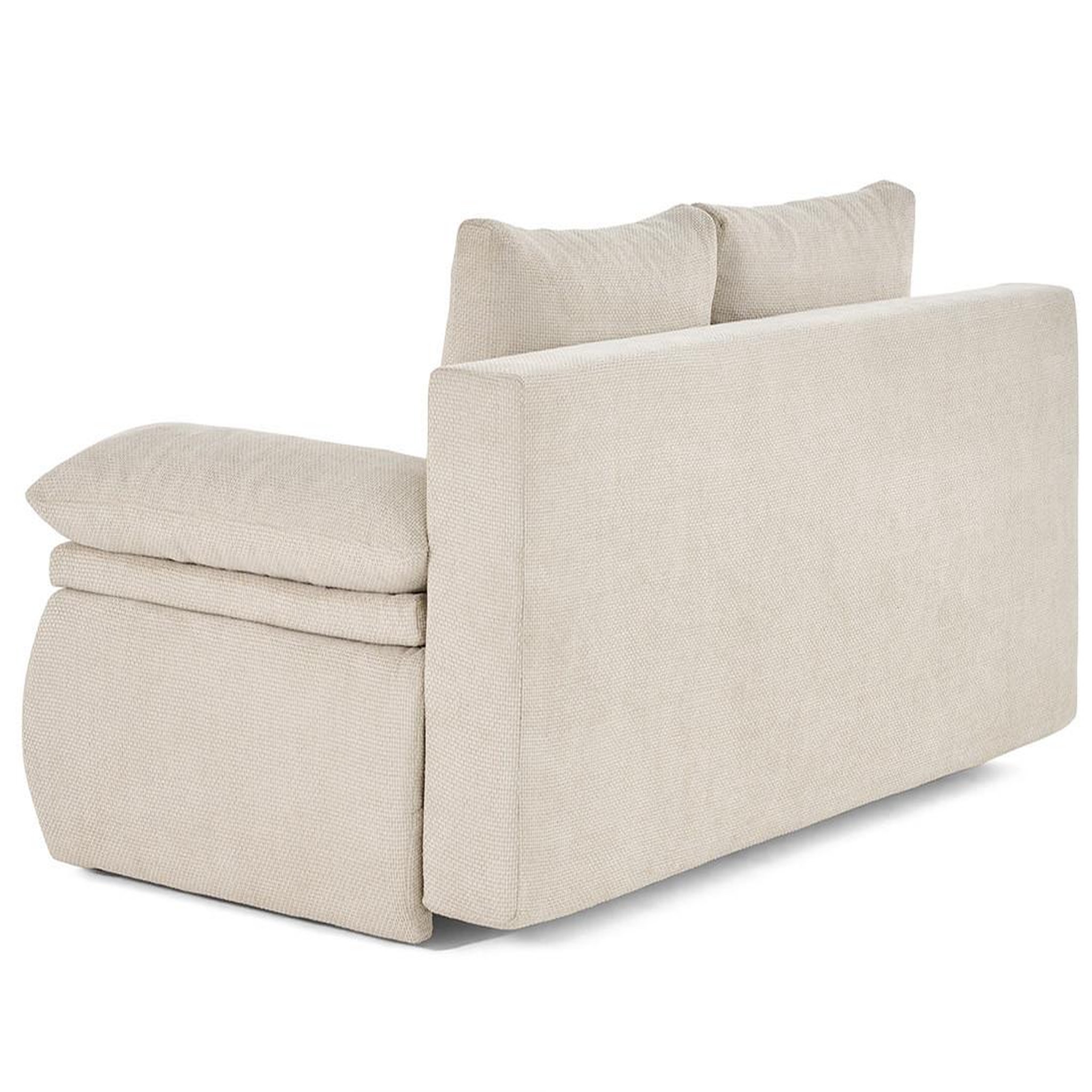 Voir la diapositive 5 : BEST MOBILIER Kurt - canapé 3 places convertible avec coffre en velours texturé