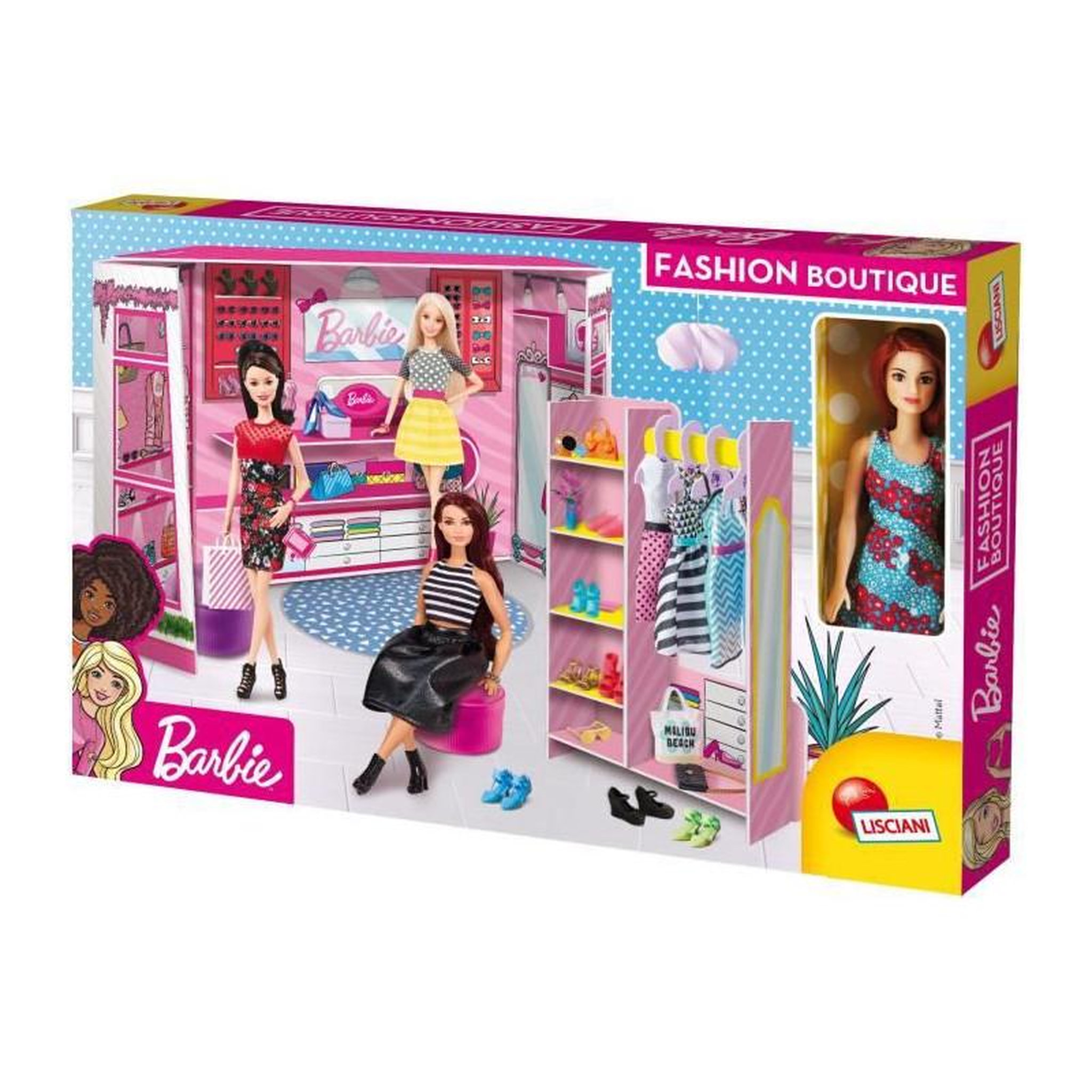 Voir la diapositive 3 : Liscianigiochi Ensemble de jeu Barbie Fashion Boutique Lisciani