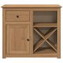 Voir la diapositive 4 : VIDAXL Buffet avec tiroir Panama 93x40x80 cm bois massif de pin