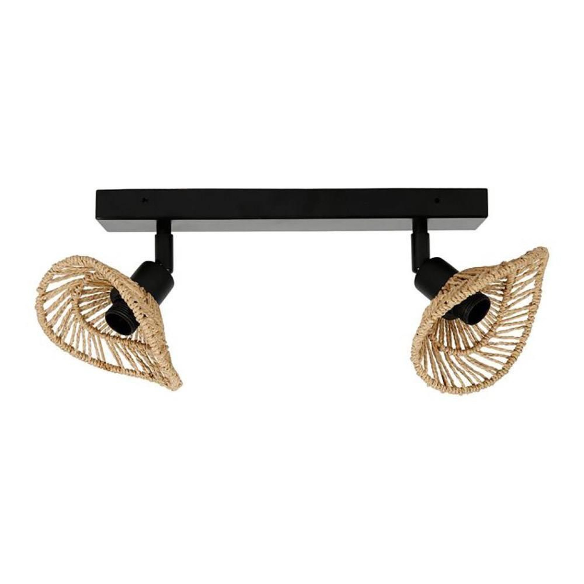OSTARIA Applique rampe 2 spots orientables Ozana naturel