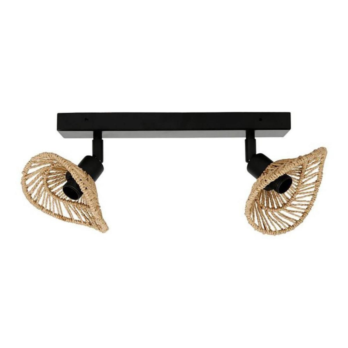 OSTARIA Applique rampe 2 spots orientables Ozana naturel