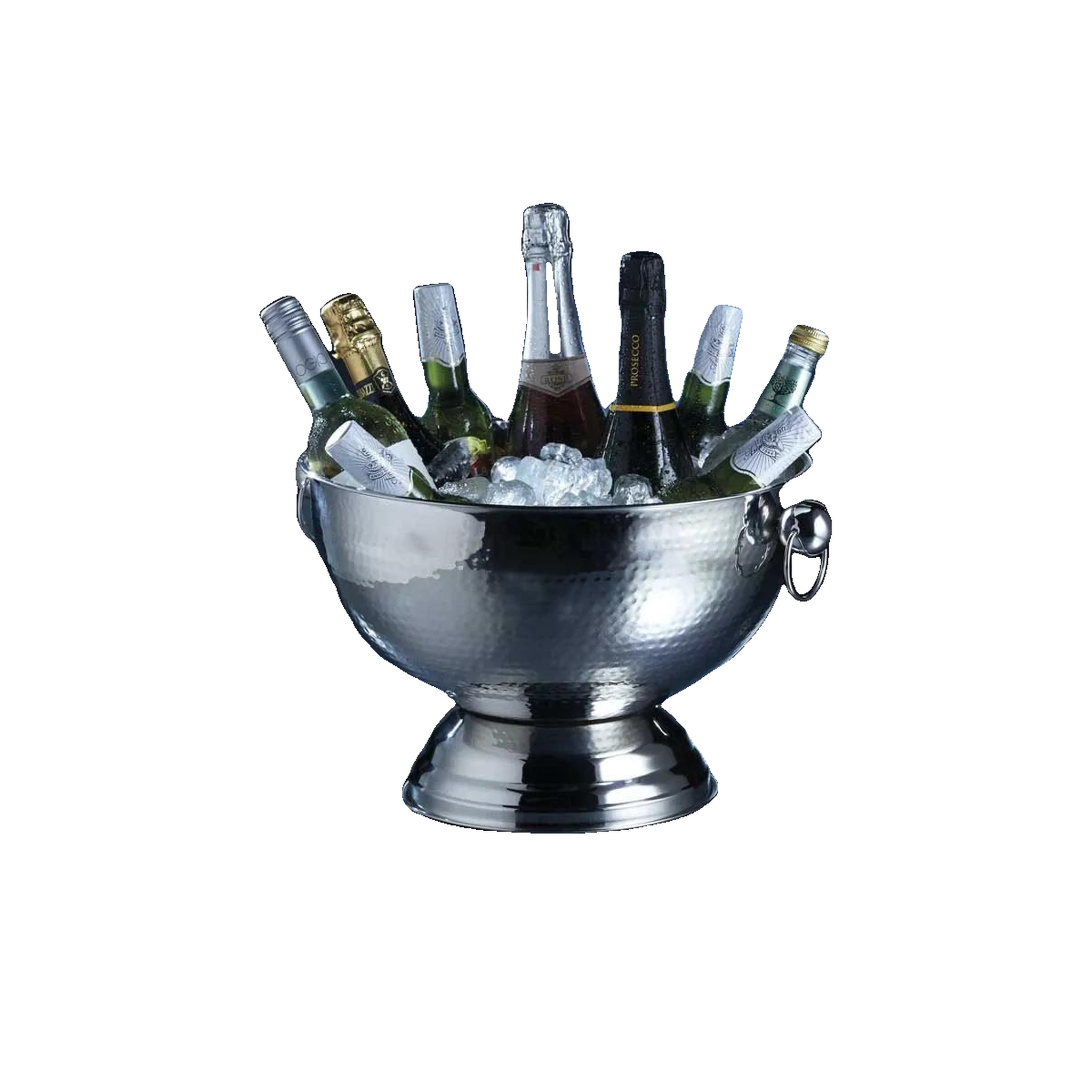 Voir la diapositive 3 : CRAFT Seau à champagne Craft seau martelé acier inoxydable