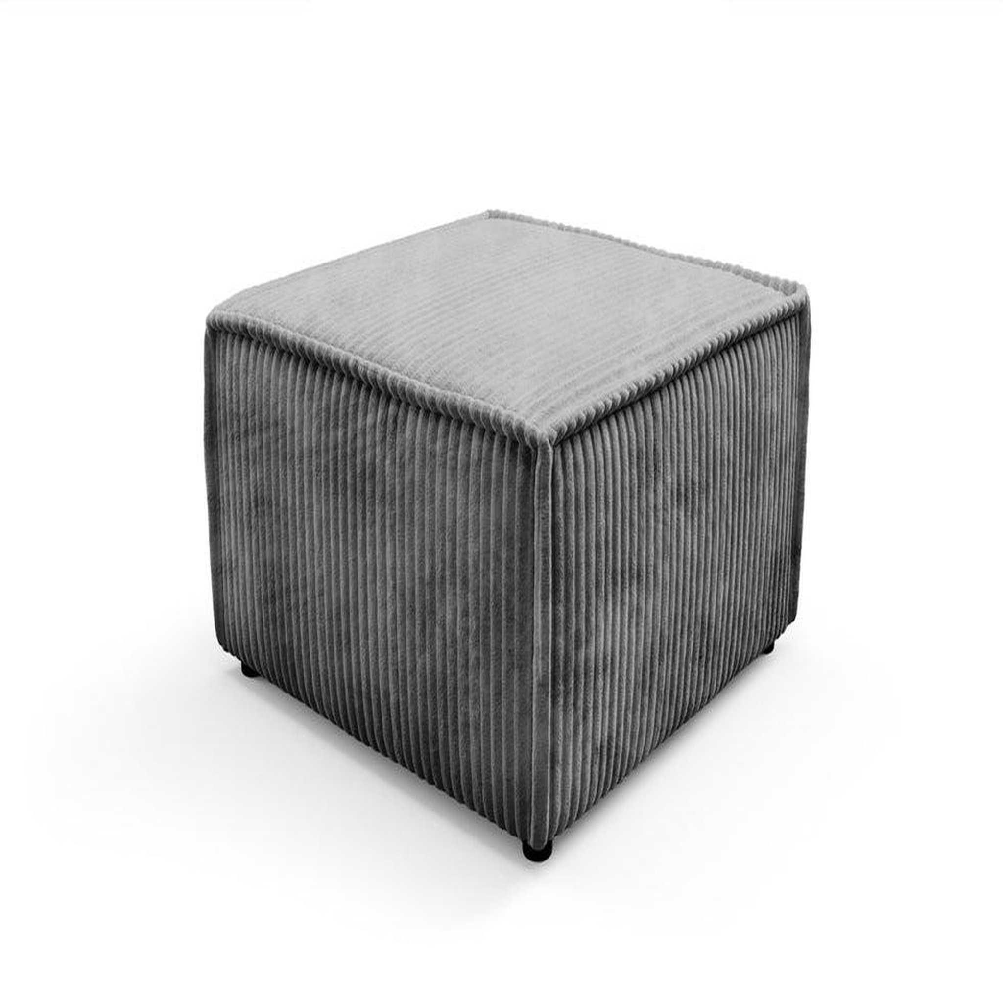 Voir la diapositive 5 : CASANOVA PARIS Laria - pouf gros velours côtelé