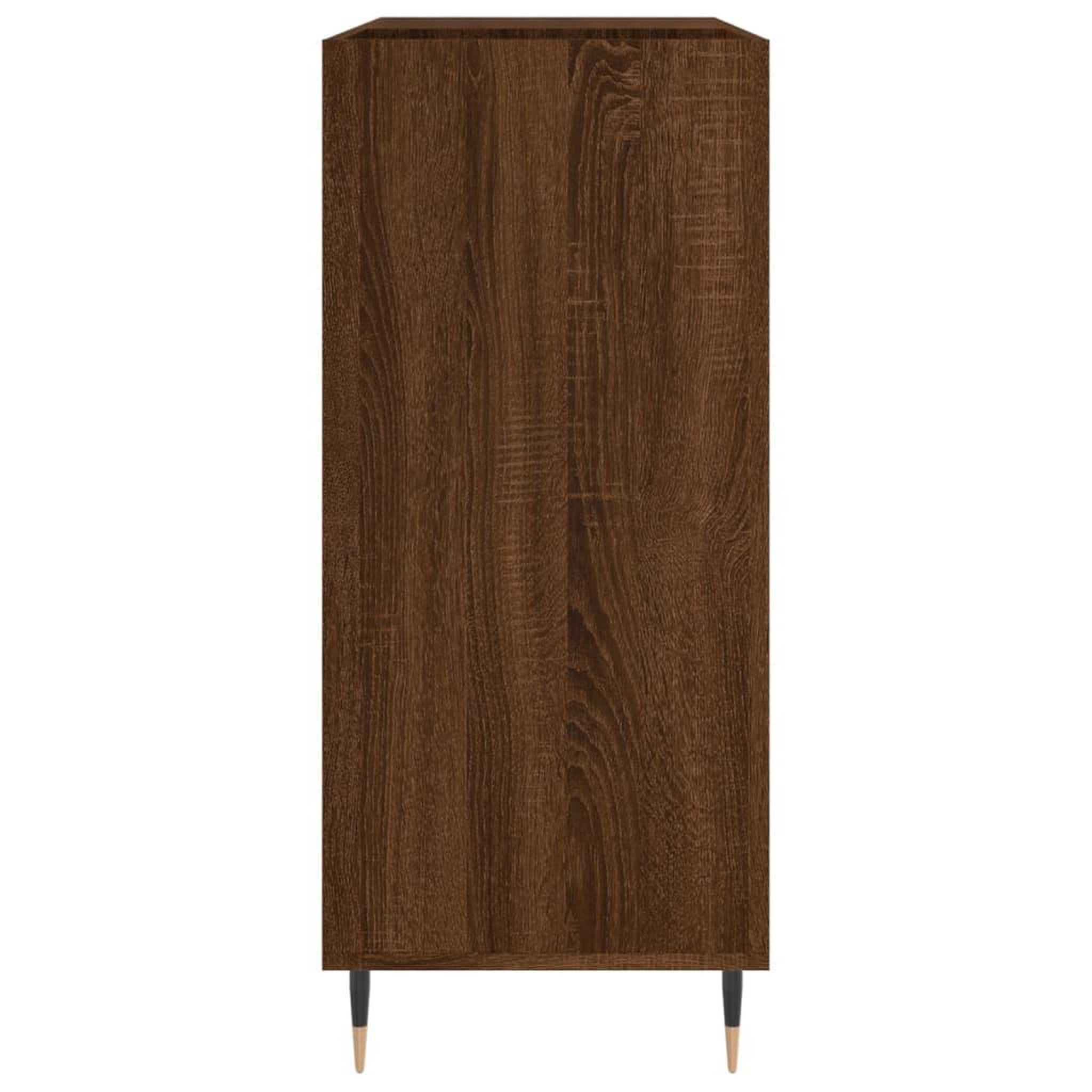 Voir la diapositive 5 : VIDAXL Armoire a disques chene marron 84,5x38x89 cm bois d'ingenierie