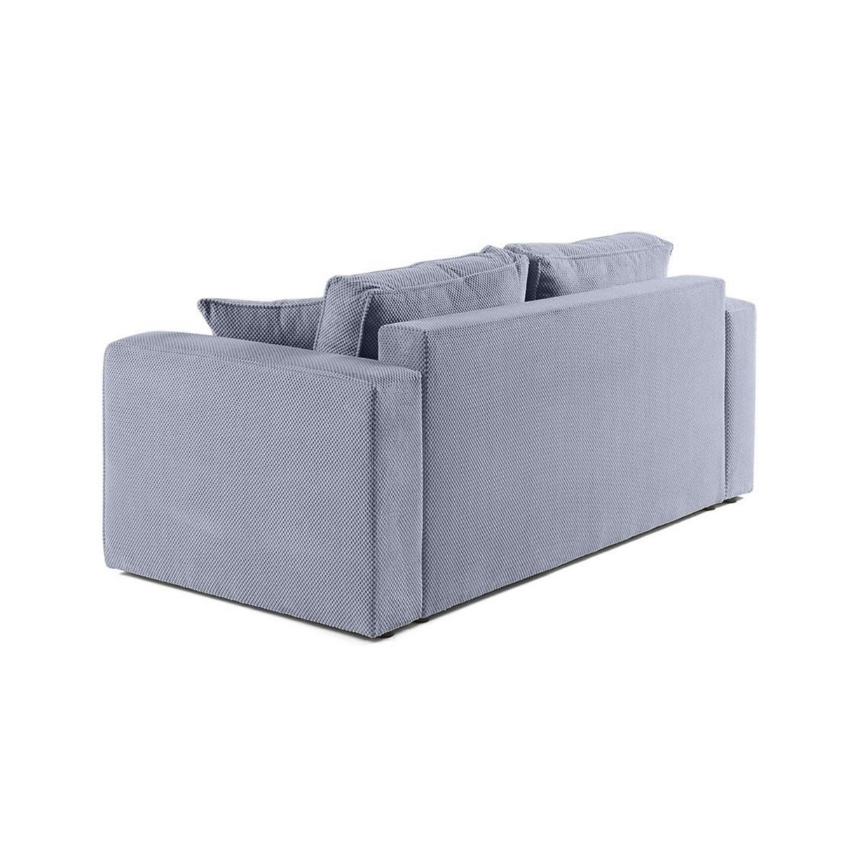 BEST MOBILIER Topaze - canapé droit 2 places - en velours texturé