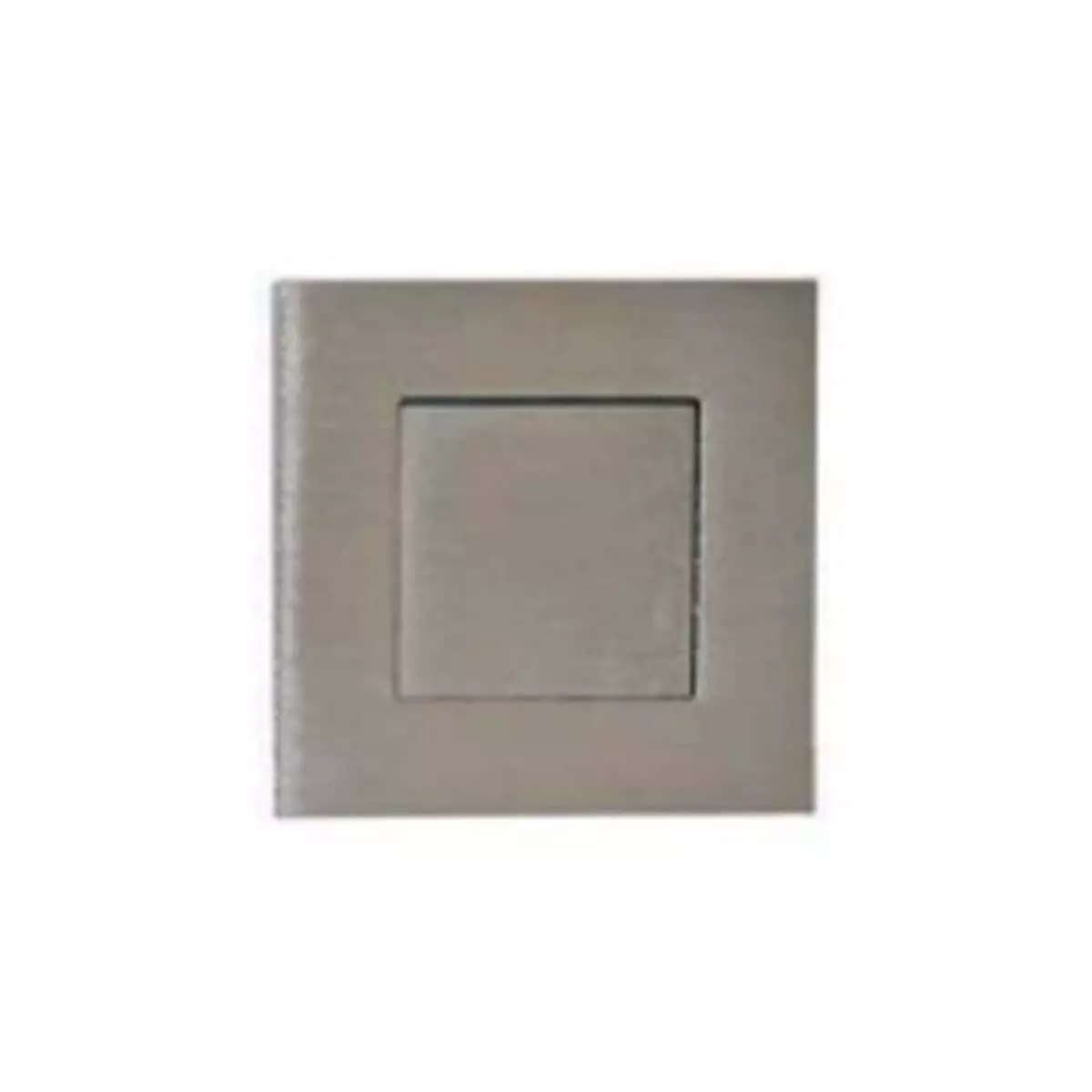 ESPACE-BRICOLAGE Poignée cuvette carrée à encastrer - Avec platine poussoir - Diamètre 52 mm - Inox Brossé