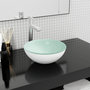 Voir la diapositive 1 : VIDAXL Lavabo Verre trempe 30x12 cm Blanc