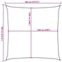 Voir la diapositive 6 : VIDAXL Voile d'ombrage 160 g/m^2 Beige 2x2,5 m PEHD