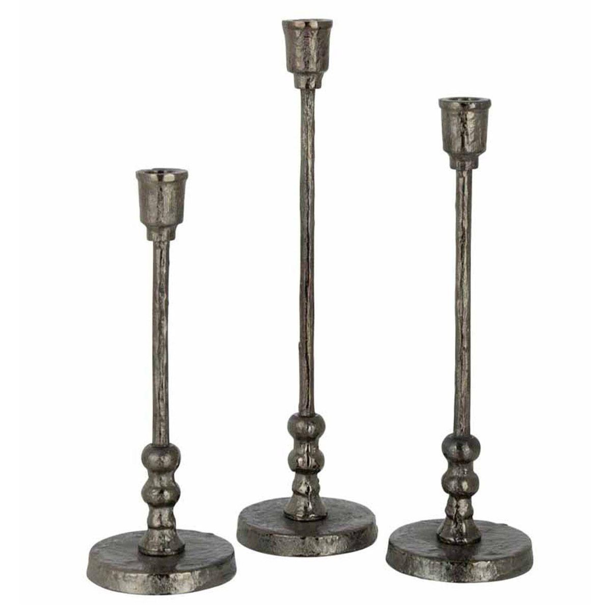 J-LINE Lot de 3 chandeliers design  becca  40cm noir