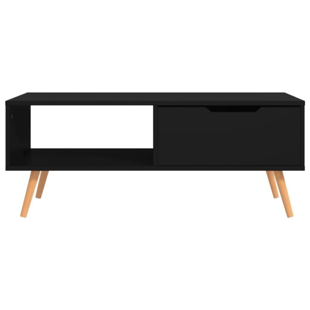 VIDAXL Table basse Noir 100x49,5x43 cm Bois d'ingenierie