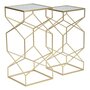 Voir la diapositive 4 : Paris Prix Lot de 2 Tables d'Appoint Design  Glassy  68cm Or