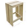 Voir la diapositive 3 : VIDAXL Tabourets de bar d'exterieur lot de 2 Pin impregne