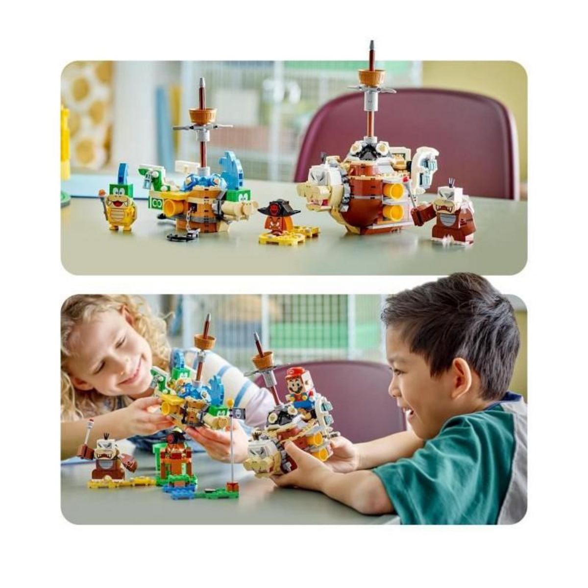 LEGO LEGO Super Mario 71427 Ensemble d'Extension Forteresses Volantes de Larry et Morton, Jouet avec Personnages